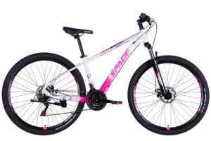 Space 29 " Велосипед гірський  AL 29" SPACE MERCURY DD FR рама-16" біло-рожевий 2025 купити Space Velo спейс Вело