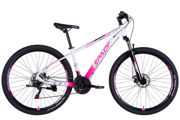 Space 29 " Велосипед гірський  AL 29" SPACE MERCURY DD FR рама-16" біло-рожевий 2025 купити Space Velo спейс Вело