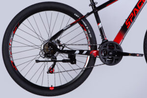 Велосипед AL 29" SPACE MERCURY DD FR рама-16" чорно-червоний 2025 спейс космос велосипед
