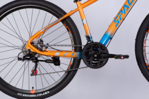 Велосипед AL 29" SPACE MERCURY DD FR рама-16" помаранчево-синій 2025 Space Velo спейс Вело