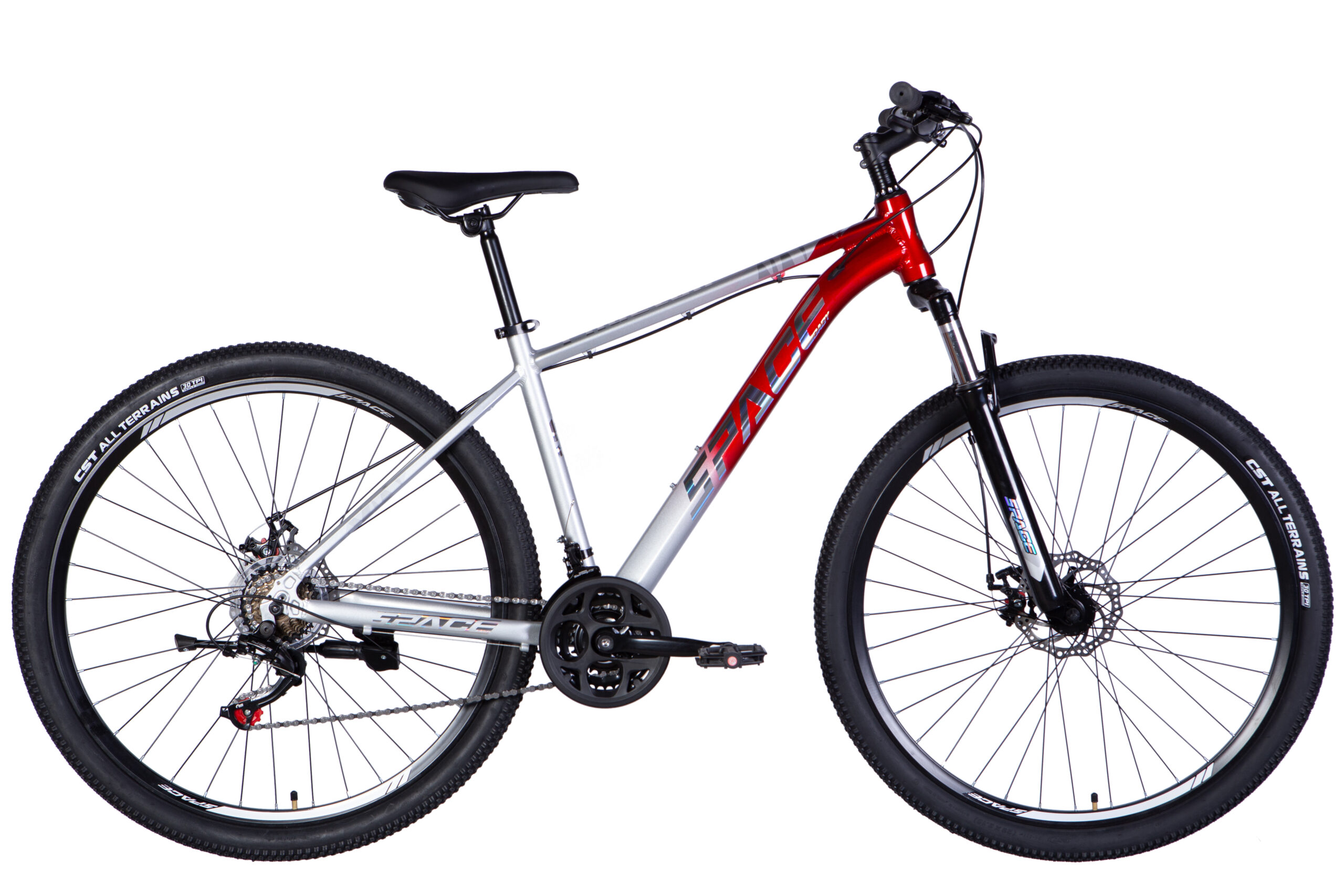 Велосипед гірський AL 29" SPACE PHAETON DD FR рама-18" сріблясто-червоний 2025 Space 29 " Велосипед гірський AL 29" SPACE PHAETON DD FR рама-18" сріблясто-червоний 2025 купити Space Velo спейс Вело